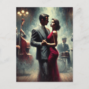 Vintage par Dancing Jazz Klubb Vykort
