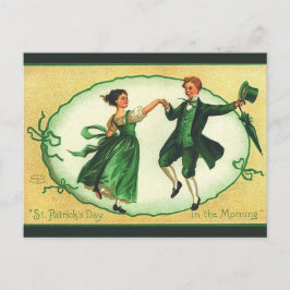 Vintage par Dancing på St patricks day Vykort