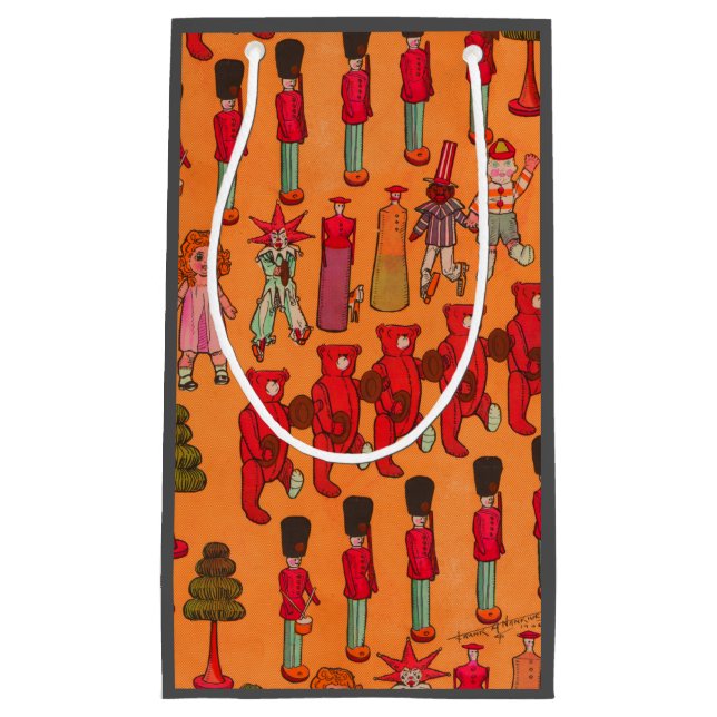 Vintage parad med julleksaker 1907 Puck Magazine (Framsidan)