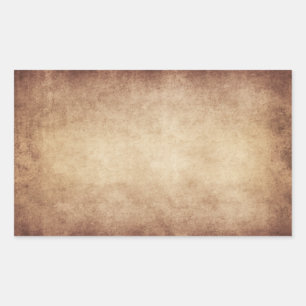 Vintage Parchment Antique Papper Background Anpass Rektangulärt Klistermärke