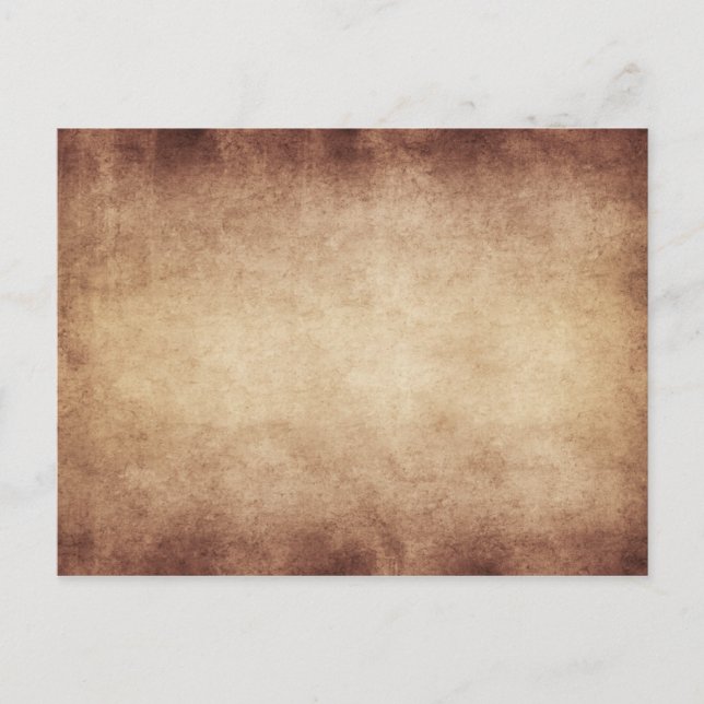 Vintage Parchment Antique Papper Background Anpass Vykort (Framsida)