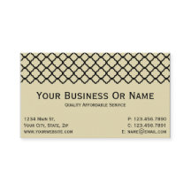 Vintage Parchment med Classic Black Quatrefoil