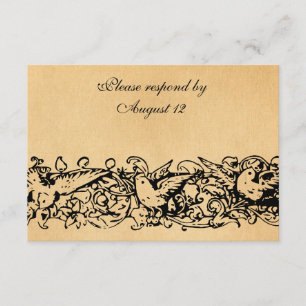 Vintage Parchment OSA med kuvert Kort