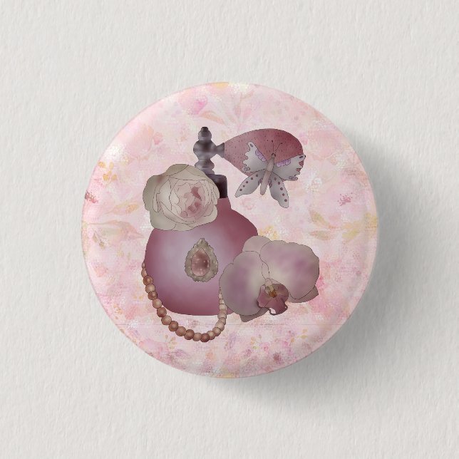 Vintage Parfüm Button Knapp (Framsida)
