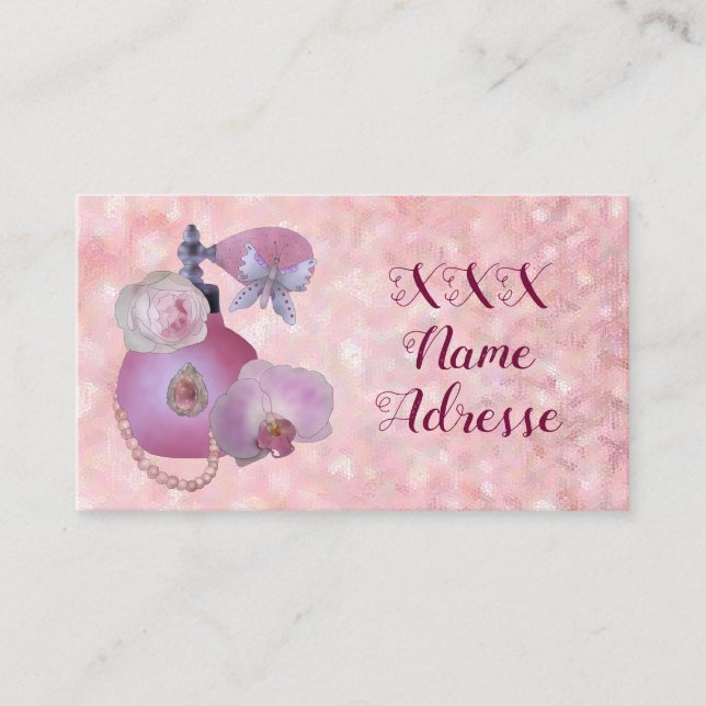 Vintage Parfüm Visitkort (Framsida)