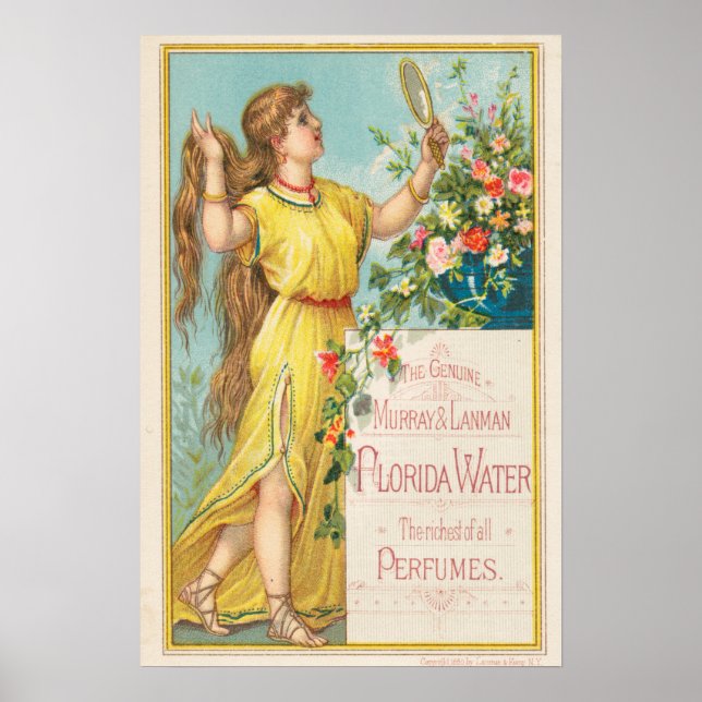 Vintage Parfym Annonsering Poster (Framsidan)