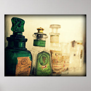 Vintage Parfym Flaska stillliv Poster