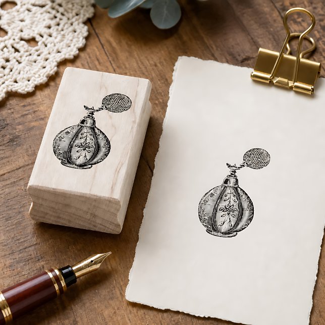 Vintage parfymförstoftare stämpel (Skapare uppladdad)