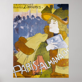 Vintage Paris Almanach Cover Poster
