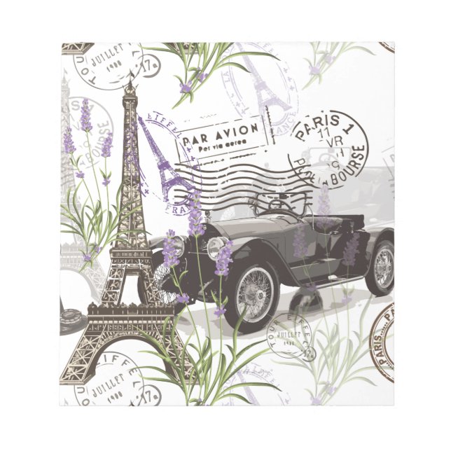 Vintage Paris Anteckningsblock (Framsida)