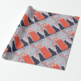 Vintage Paris Bok Cover Presentpapper