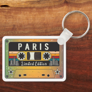 Vintage Paris City Begränsad Edition Nyckelring