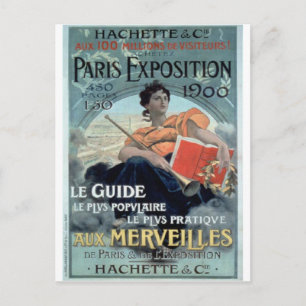 Vintage Paris Exposition 1900 Vykort