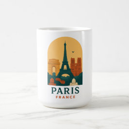 Vintage Paris France Travel Coffee Mug – Notre-Dam Kaffemugg