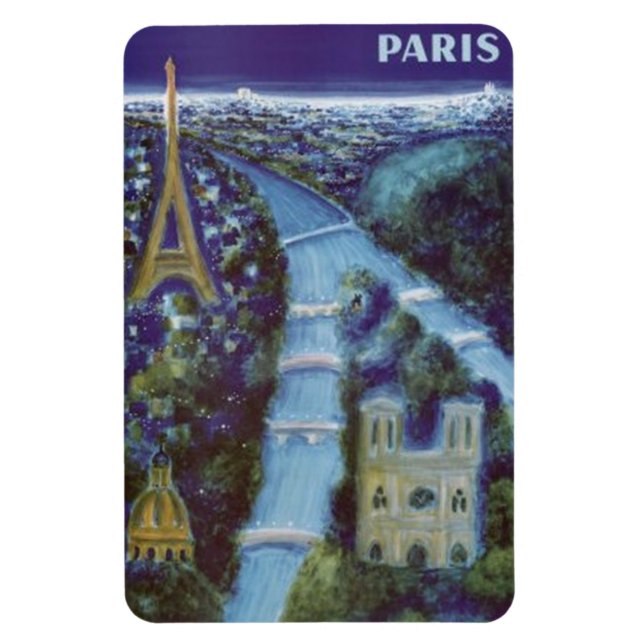 Vintage Paris, Frankrike - Magnet (Vertikal)