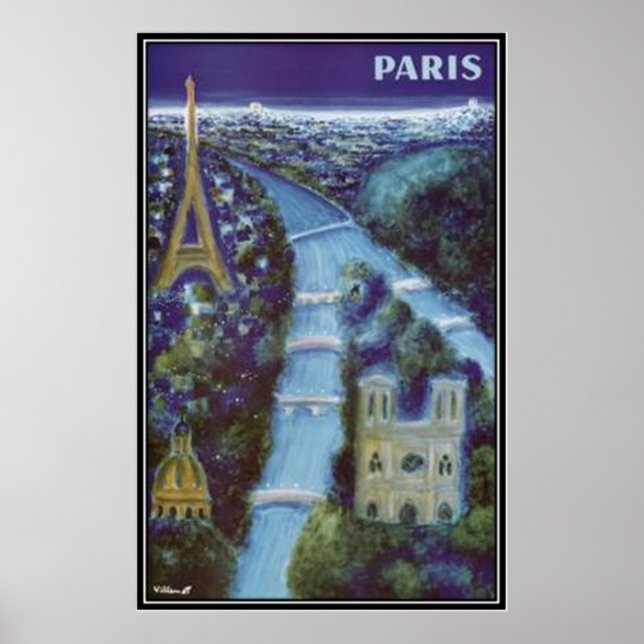Vintage Paris, Frankrike - Poster (Framsidan)