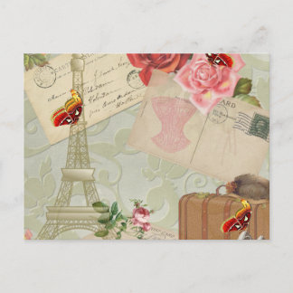Vintage Paris Graphics Vykort