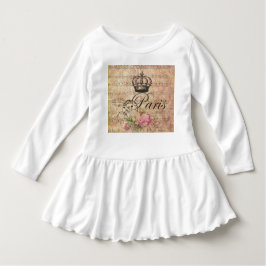 Vintage Paris Krona Ro Bouquet Musik noter Tee