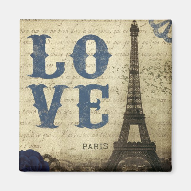 Vintage Paris Magnet (Framsidan)