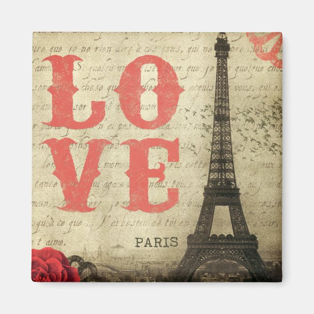 Vintage Paris Magnet (Framsidan)