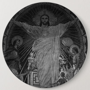 Vintage Paris Main mosaic Helig Heart jesus Knapp