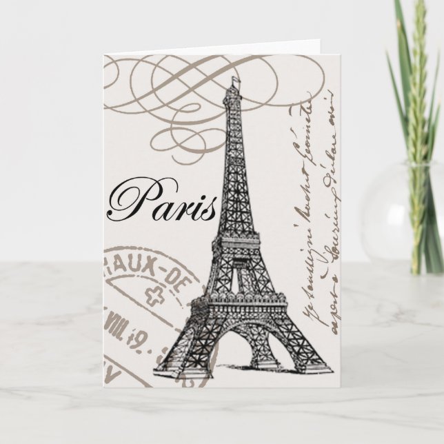 Vintage Paris...notecard Kort (Framsida)