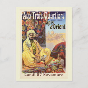 Vintage Paris Oriental Carpets-butiken för reklam Vykort