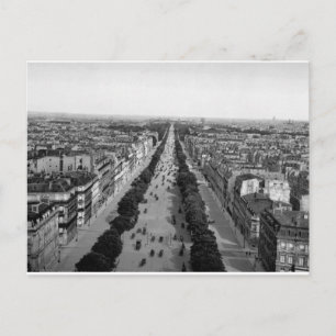 Vintage Paris panorama c1905 Vykort