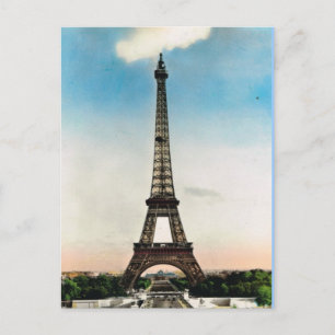 Vintage Paris, Paris Eiffel Torn Vykort