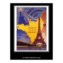 Vintage Paris-plakat