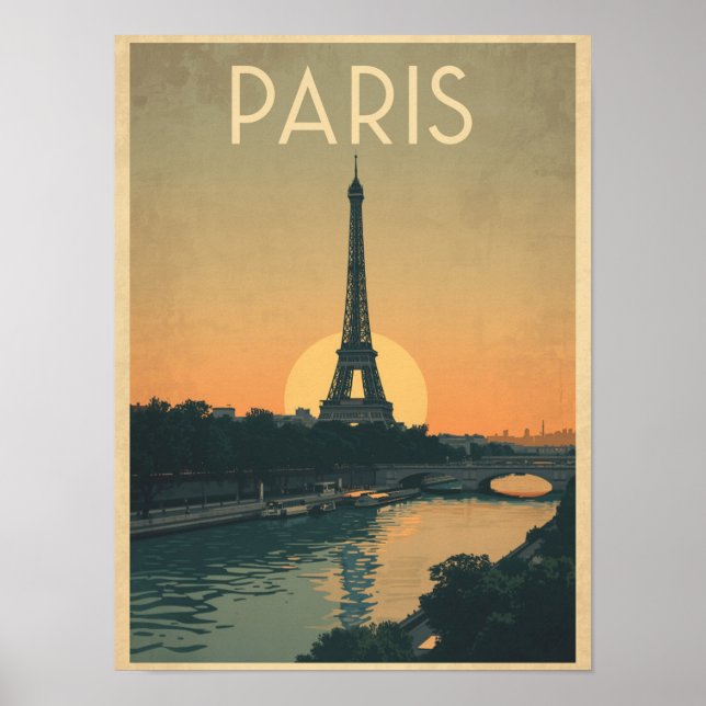 Vintage Paris Resor Poster (Framsidan)