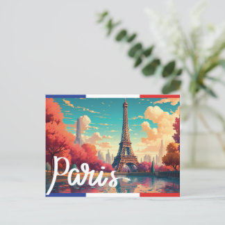 Vintage Paris Sehenswürdigkeit Fotopostkarte Vykort