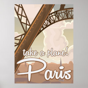 Vintage Paris-Tecknadens reseaffisch Poster