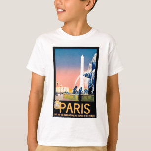 Vintage Paris Travel Advertisement T-shirt