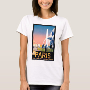 Vintage Paris Travel Advertisement T Shirt