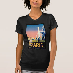 Vintage Paris Travel Advertisement T-shirt
