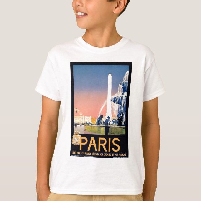 Vintage Paris Travel Advertisement Tröja (Framsida)