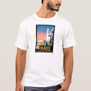 Vintage Paris Travel Advertisement Tröja