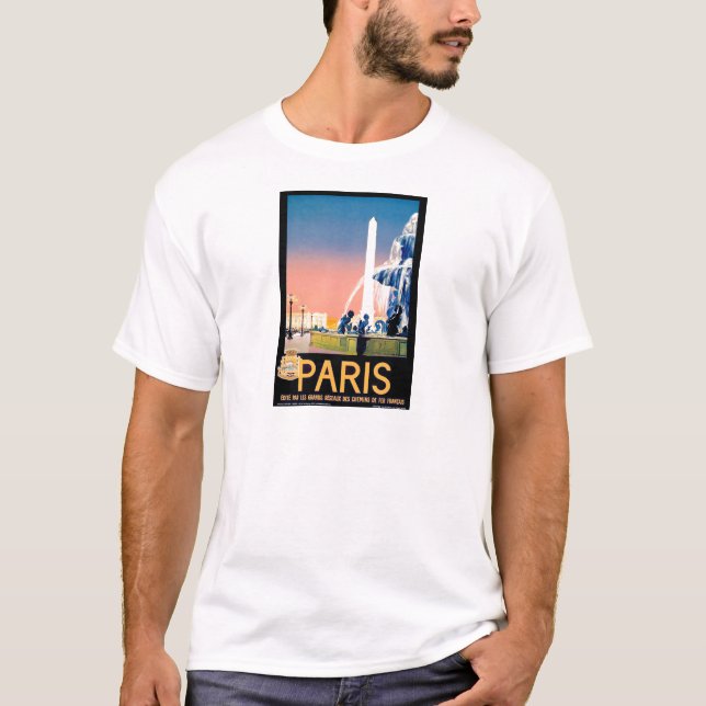 Vintage Paris Travel Advertisement Tröja (Framsida)