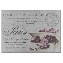 Vintage Paris Typography Postcard