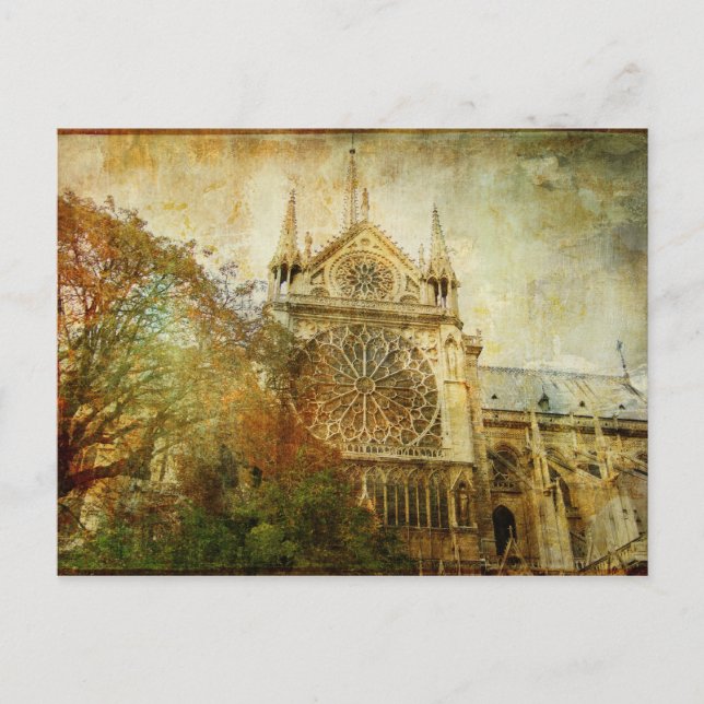 Vintage Paris Vykort (Framsida)