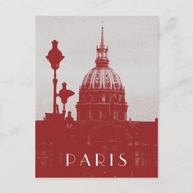 Vintage Paris Vykort (Framsida)