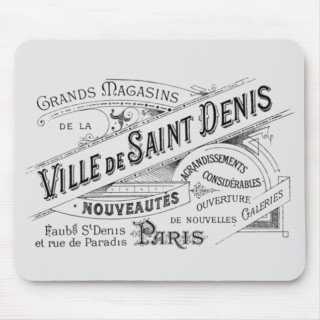 Vintage Parisavståndslager AdD Musmatta (Framsidan)