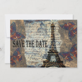 Vintage Parisisk spara datumet