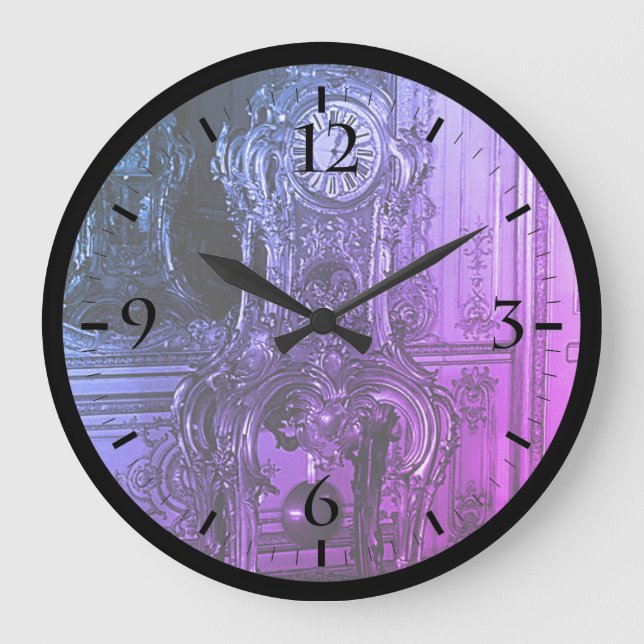 Vintage Parisklocka Versailles Palace astronomisk  Stor Klocka (Framsida)