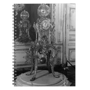 Vintage Parispalatset Versailles astronomiska kloc Anteckningsbok