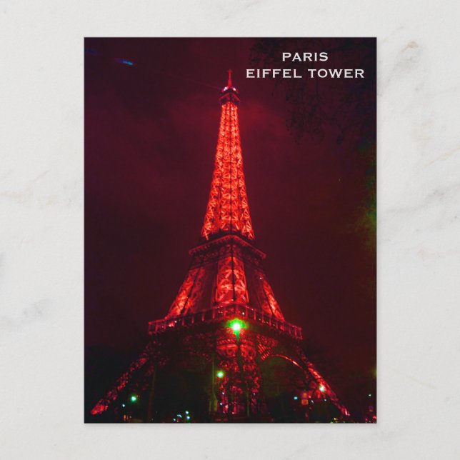 Vintage Parisreseturism Vykort (Framsida)
