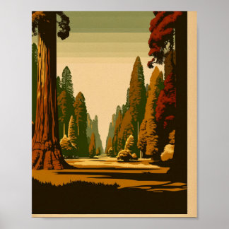 Vintage Parks gammalväxt konst Poster