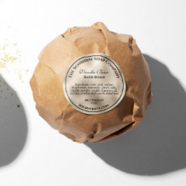 Vintage pärlfolie tvål kosmetisk runt klistermärke