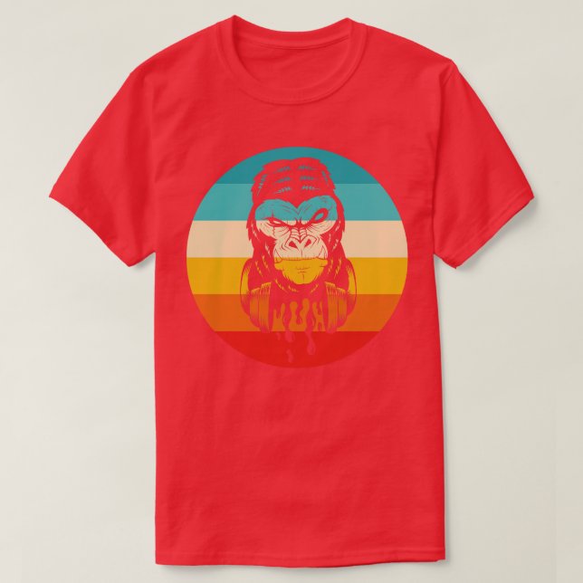 Vintage Party Gorilla T Shirt (Design framsida)